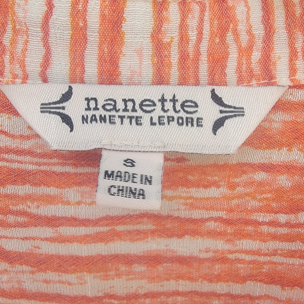 Nanette Lepore Tangerine Orange Coastal Chic tunic Top Size Small - Picture 2 of 12